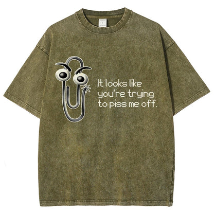 One Snippy Clip Vintage Distressed T-shirt