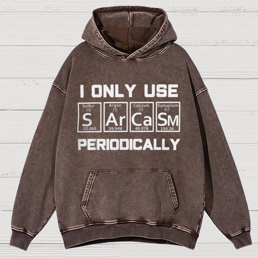 Sarcasm Periodic Table Element Vintage Distressed Hoodie