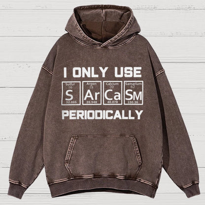 Sarcasm Periodic Table Element Vintage Distressed Hoodie
