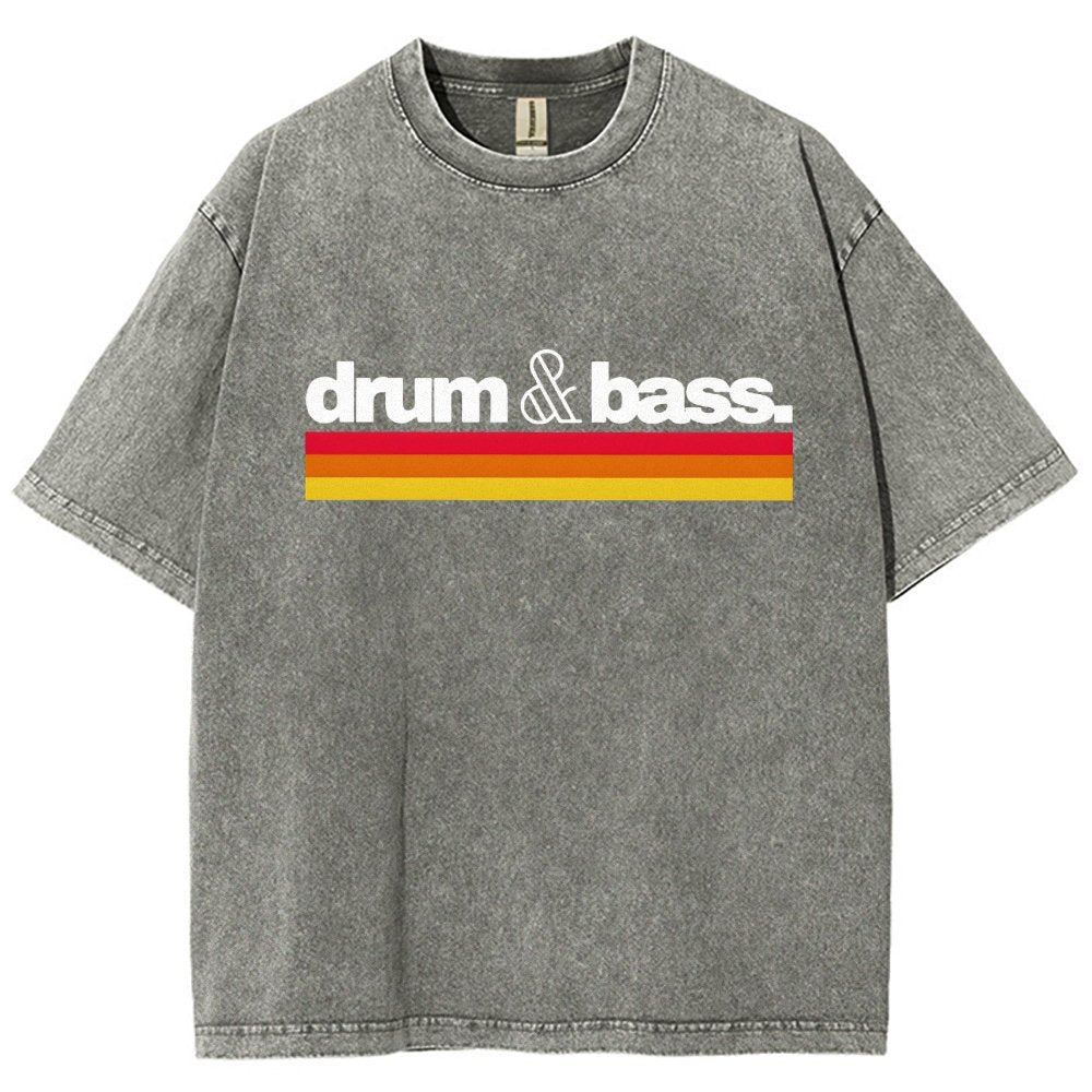 Drum N Bass Vintage Distressed T-shirt