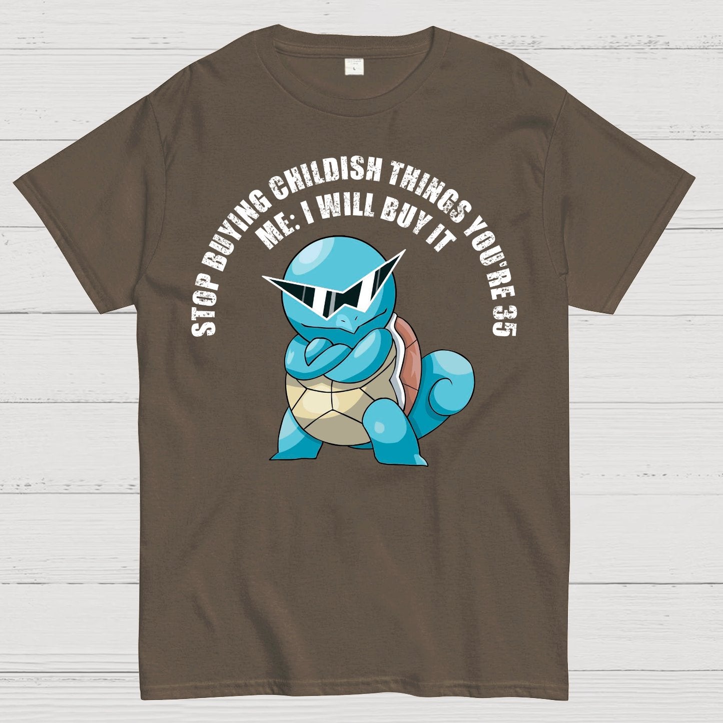 "Stop Buying Childish Things You're 35" funny Geek T-Shirt