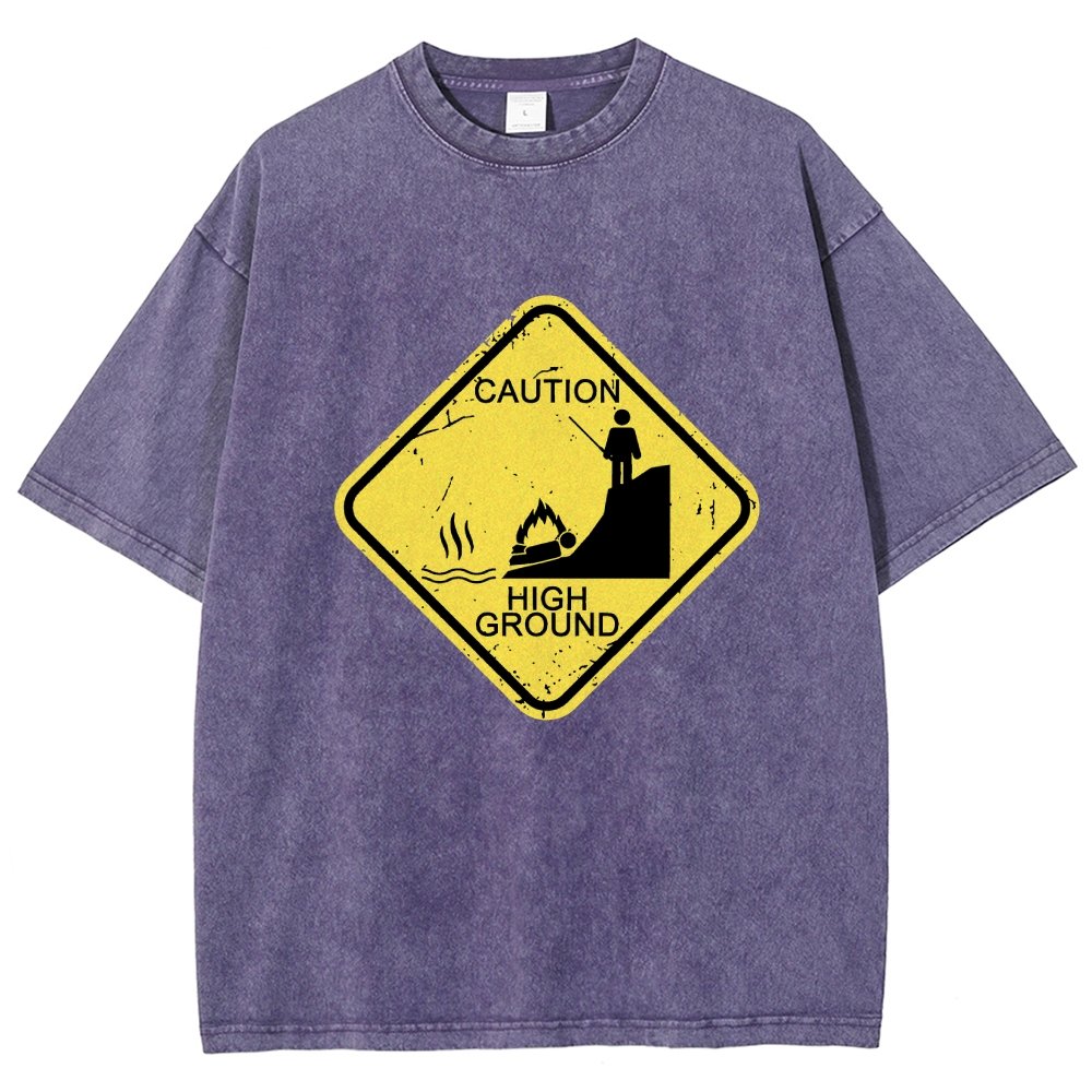 Top Spot Warning Vintage Distressed T-shirt