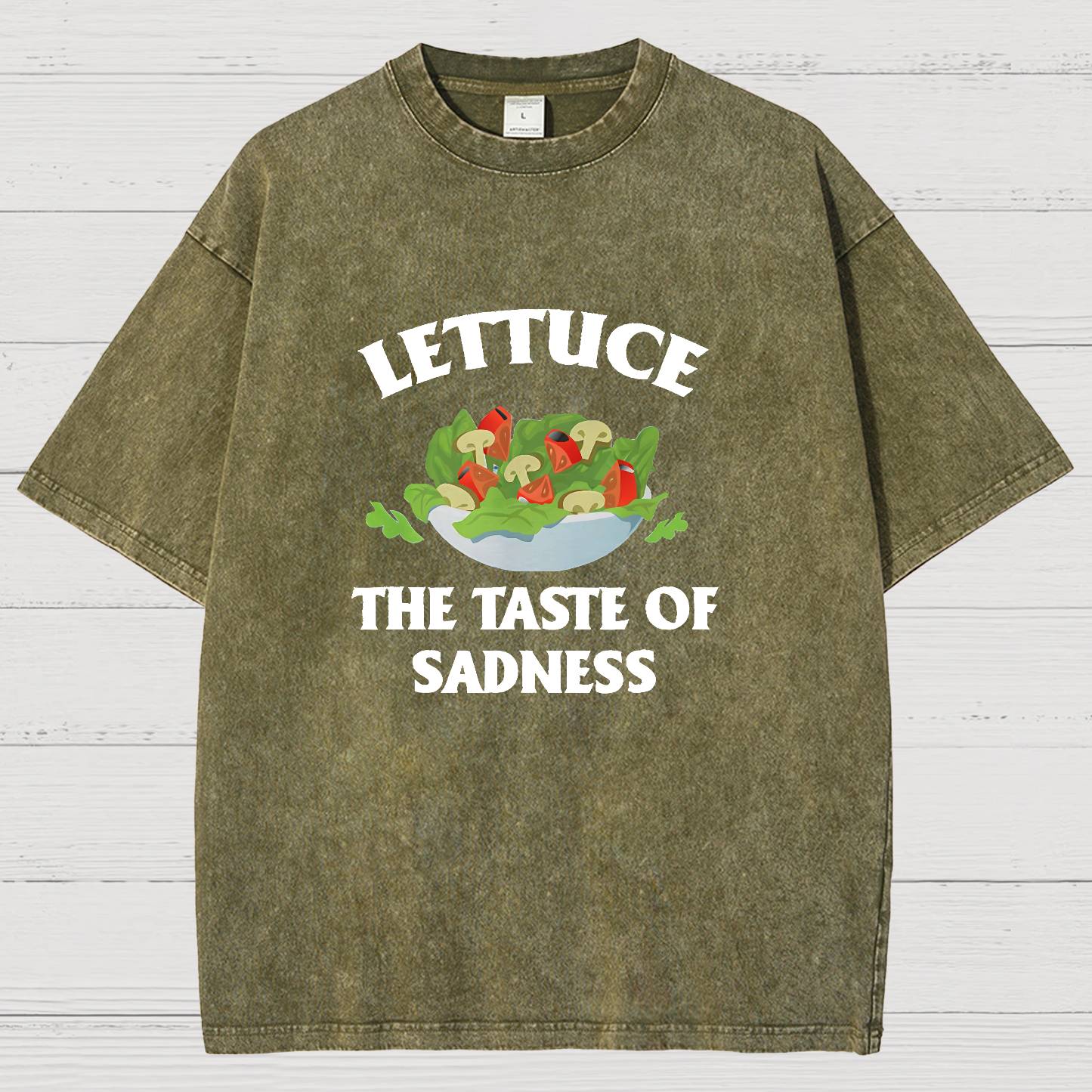 Lettuce The Taste Of Sadness Vintage Distressed T-shirt