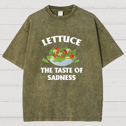 Lettuce The Taste Of Sadness Vintage Distressed T-shirt