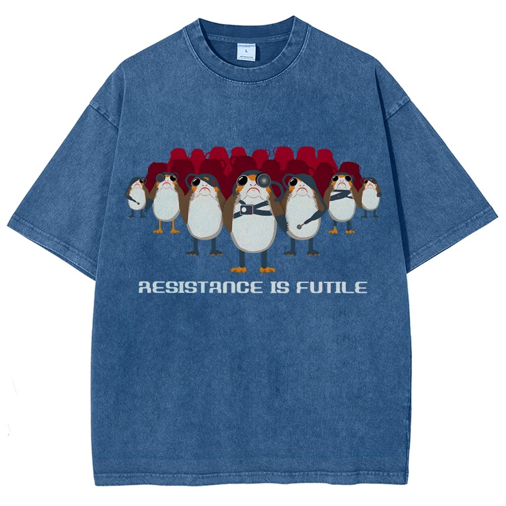 Resistance is Futile Vintage Distressed T-shirt