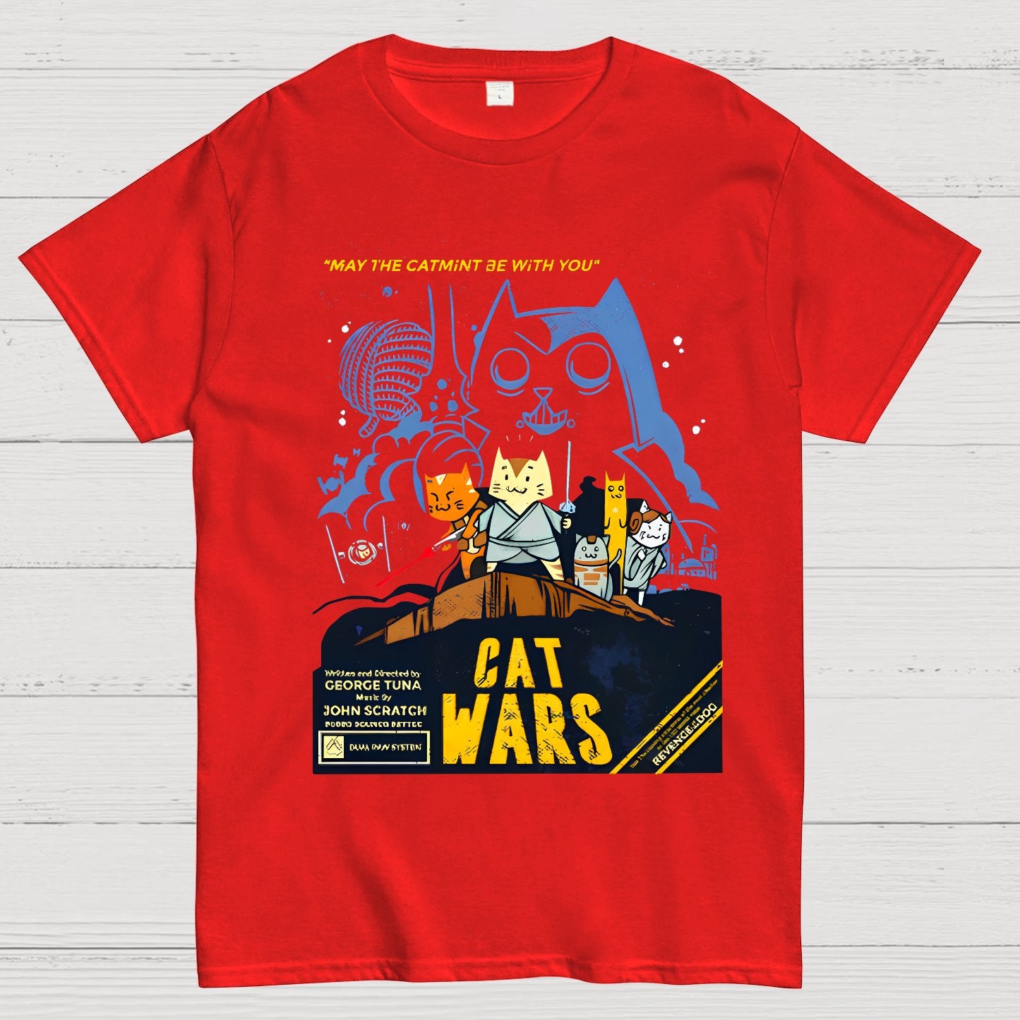 Cat Wars��Revenge of The Dog Geeky T-Shirt