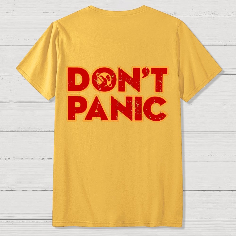 Dont Panic  Back Printing Geek T-Shirt