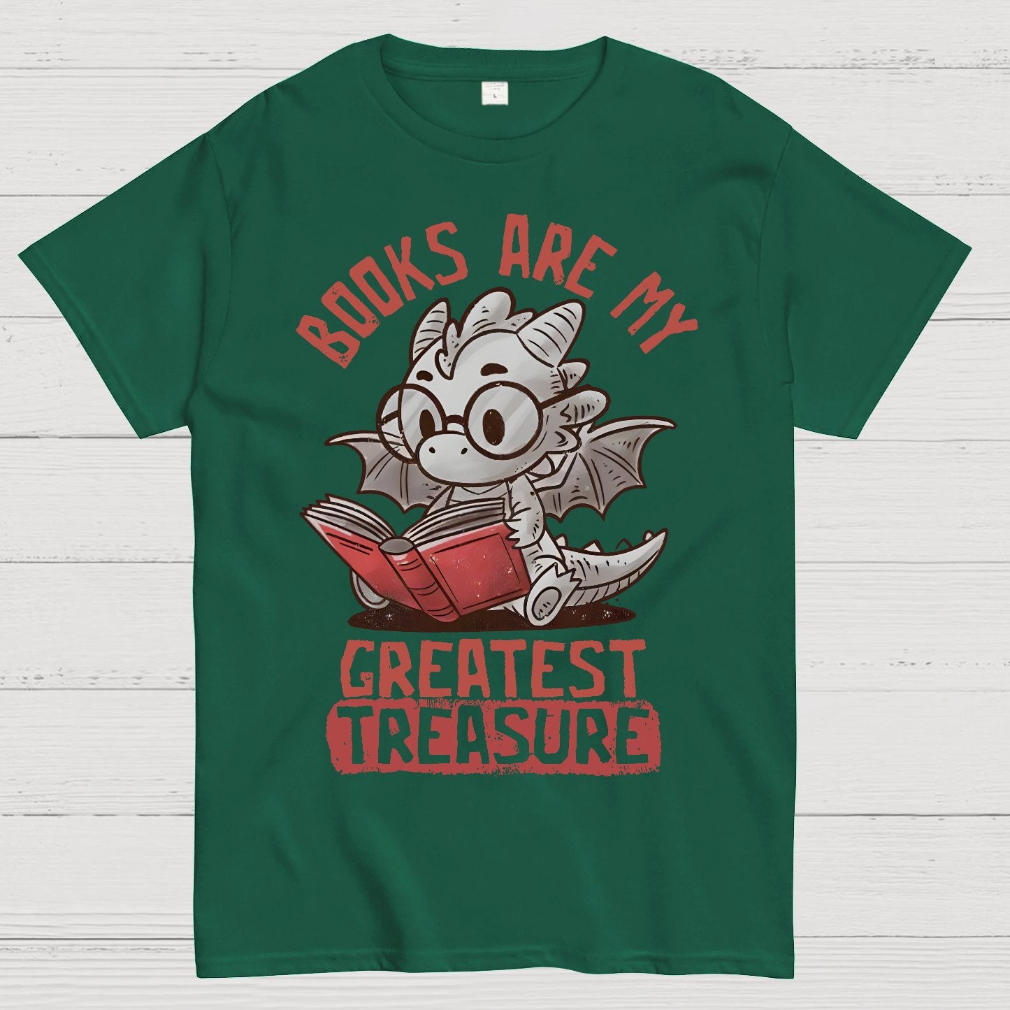 Books Are My Greatest Treasure Geek T-Shirt