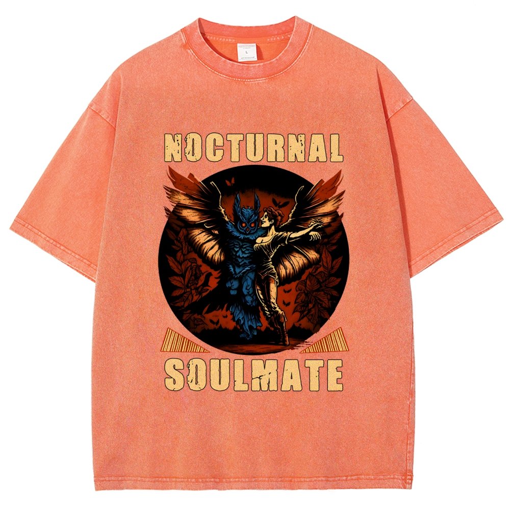 Mothman nocturnal soulmate Vintage Distressed T-shirt