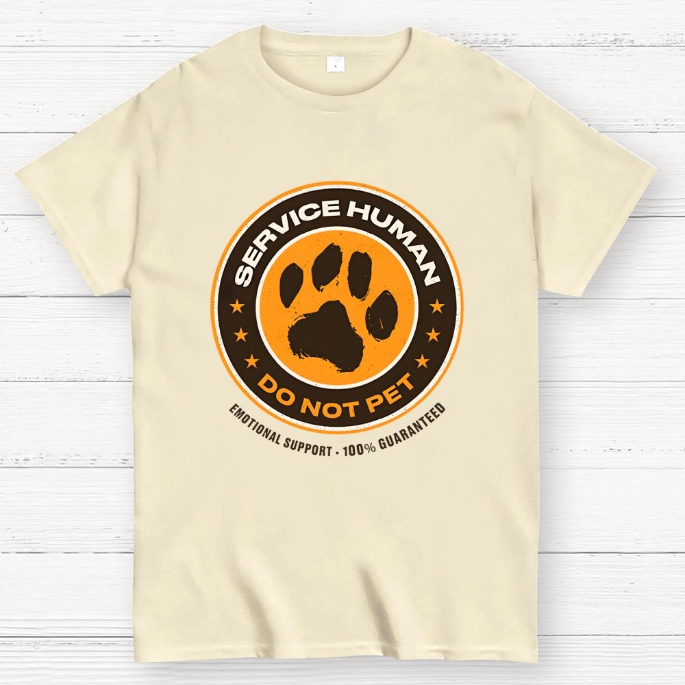 Service Human Do Not Pet Geek T-Shirt