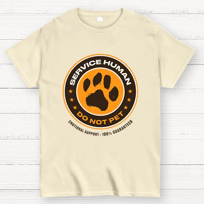 Service Human Do Not Pet Geek T-Shirt