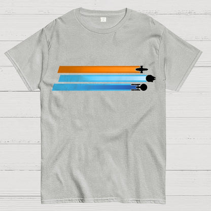 Space Racing Stripes Geek T-Shirt