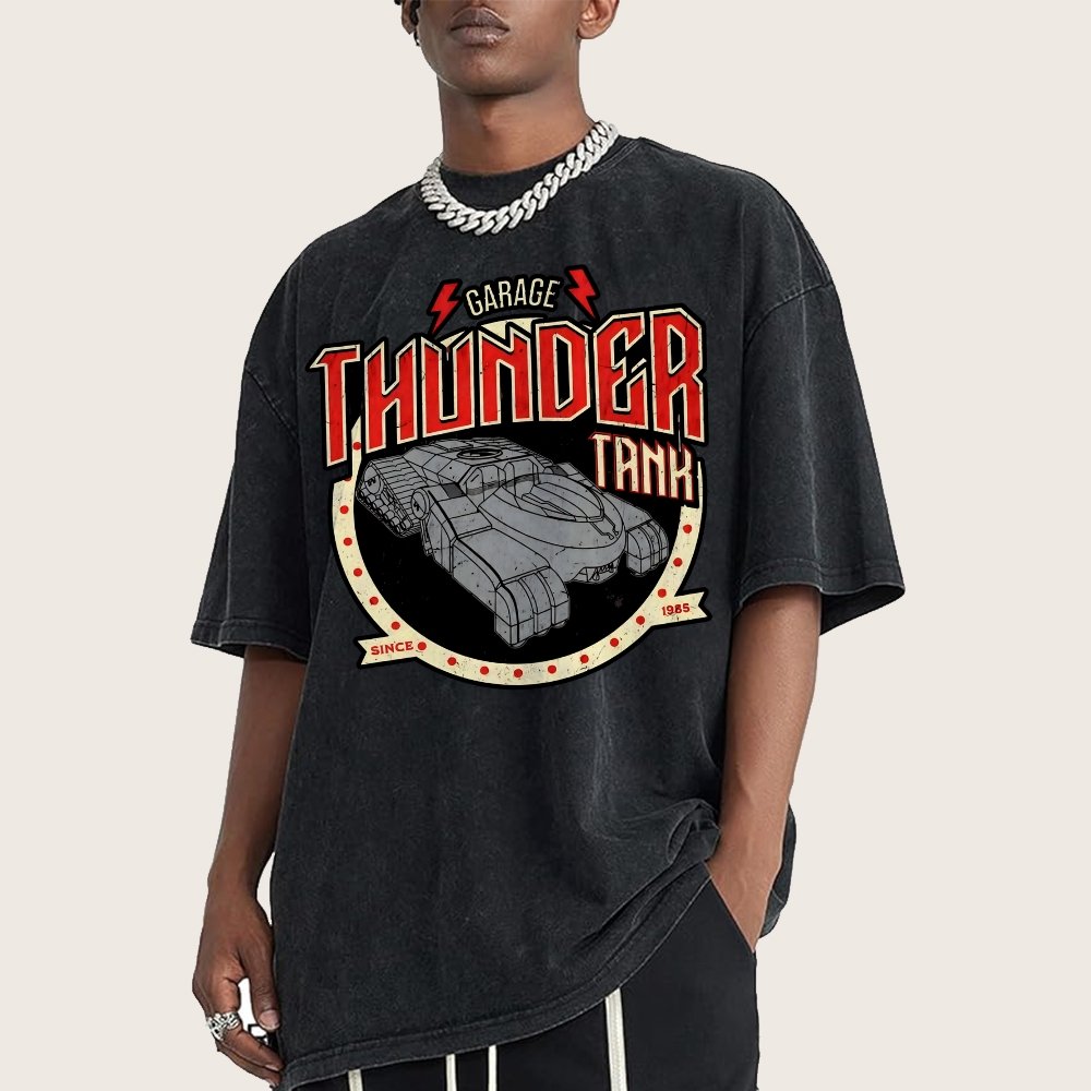 Thunder Tank Garage Buy Now Vintage Distressed T-shirt