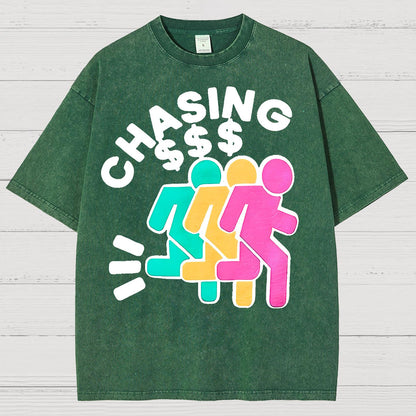 Chasing Money Sarcasm Vintage Distressed T-shirt
