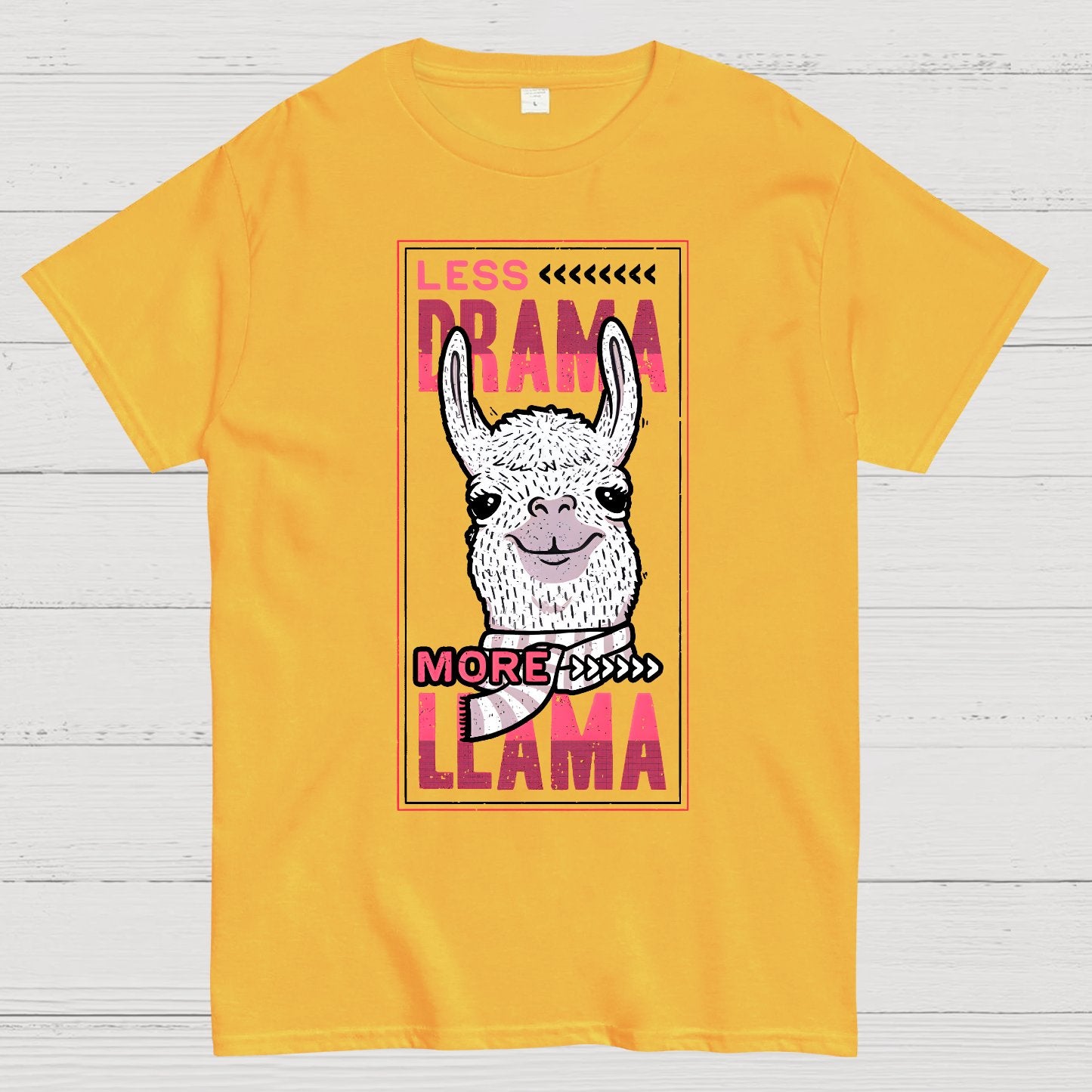 Less Drama More Llama Geek T-Shirt