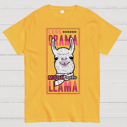 Less Drama More Llama Geek T-Shirt