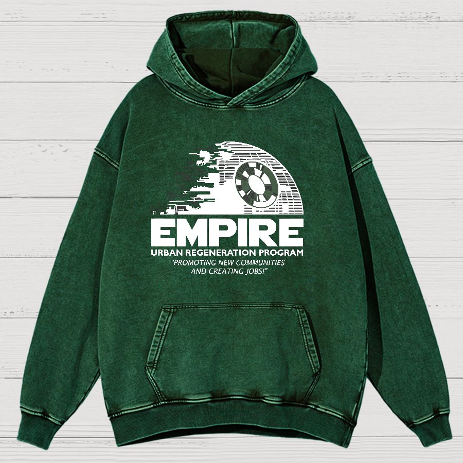 Metropolis Urban Regeneration Vintage Distressed Hoodie