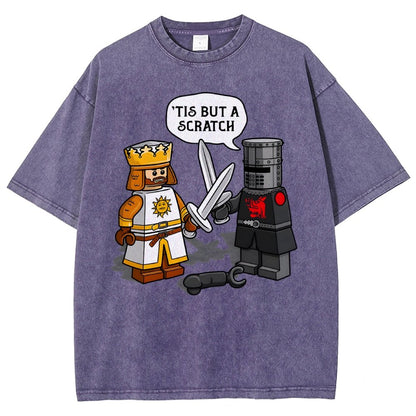 King Vs Knight Vintage Distressed T-shirt