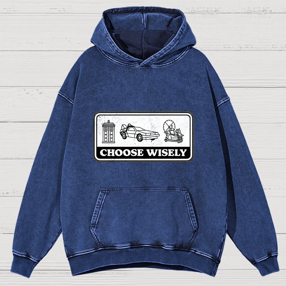 Temporal Dilemma Vintage Distressed Hoodie