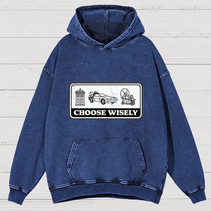 Temporal Dilemma Vintage Distressed Hoodie