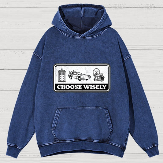 Temporal Dilemma Vintage Distressed Hoodie