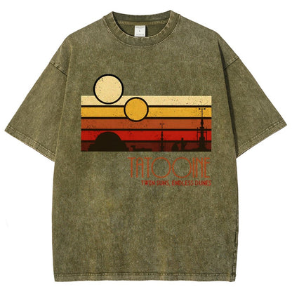 Dual Suns, Limitless Dunes Vintage Distressed T-shirt