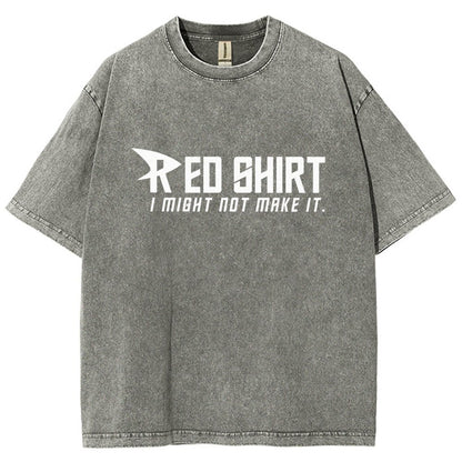 Red Shirt Vintage Distressed T-shirt