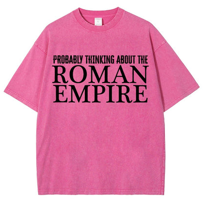 Probably Thinking About The Roman Empire Vintage Distressed T-shirt