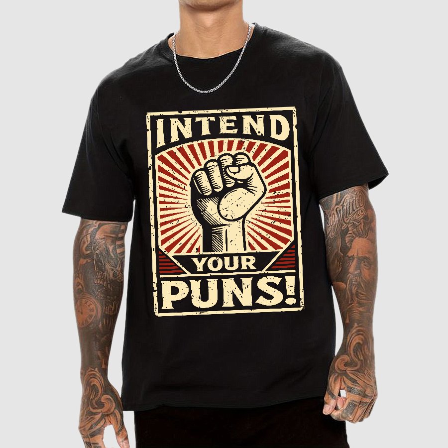 Intend Your Puns Geek T-Shirt