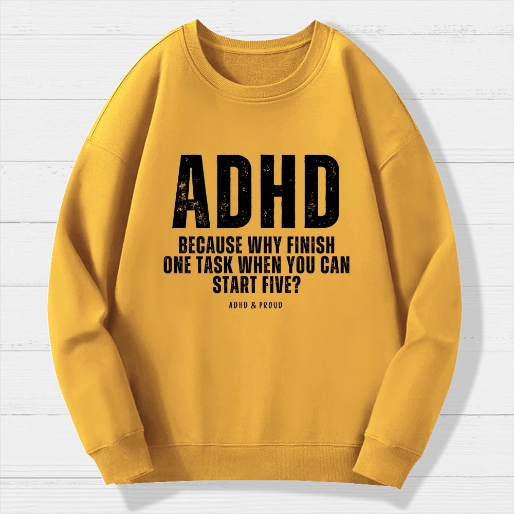ADHD Geek Cotton Sweatshirt