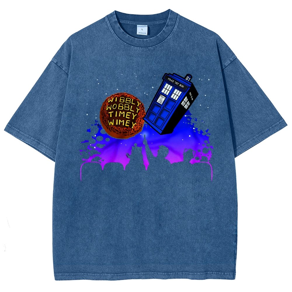 Wibbly Wobbly Timey Wimey   Vintage Distressed T-shirt