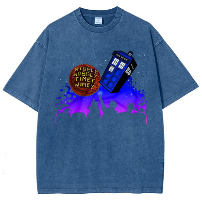 Wibbly Wobbly Timey Wimey   Vintage Distressed T-shirt