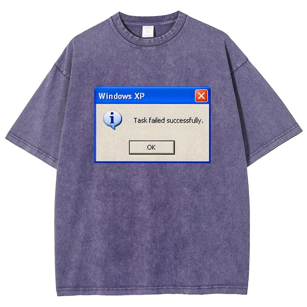 Task Failed Successfully Vintage Distressed T-shirt