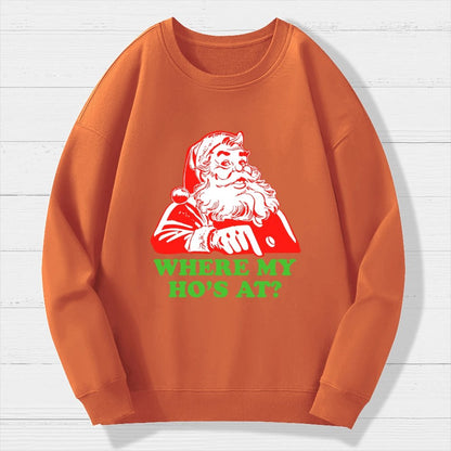 Ho Ho Ho Christmas Geek Cotton Sweatshirt