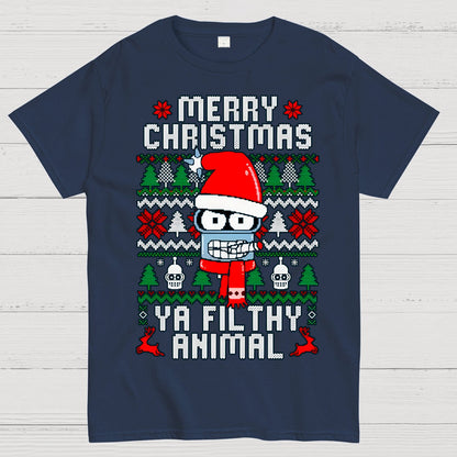 Merry Christmas Ya Filthy Animal Geek T-Shirt