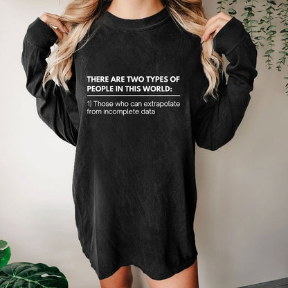 Incomplete Data  Extrapolate Washed Long Sleeve Tee