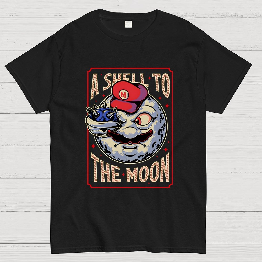 Moon Shell Movie Game Geek T-Shirt