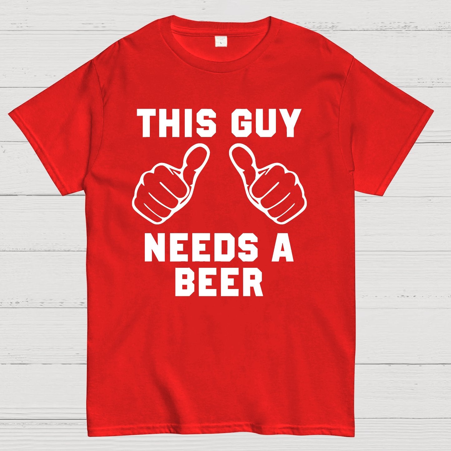 This Guy Needs A Beer Geek T-Shirt