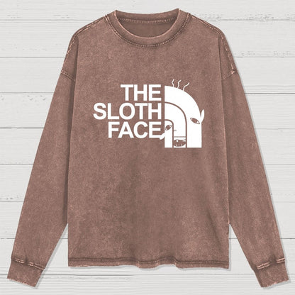 Slothface Washed Long Sleeve Tee