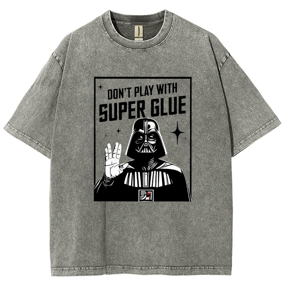 City Safety Tip Keep away from super glue Vintage Distressed T-shirt