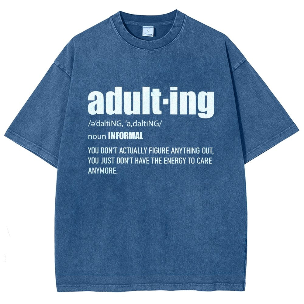 ADULT-ING Vintage Distressed T-shirt
