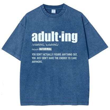 ADULT-ING Vintage Distressed T-shirt