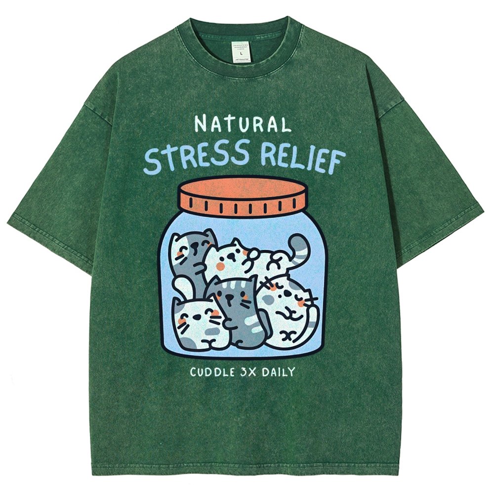 Natural Stress Relief Vintage Distressed T-shirt