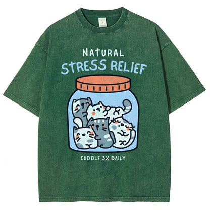 Natural Stress Relief Vintage Distressed T-shirt