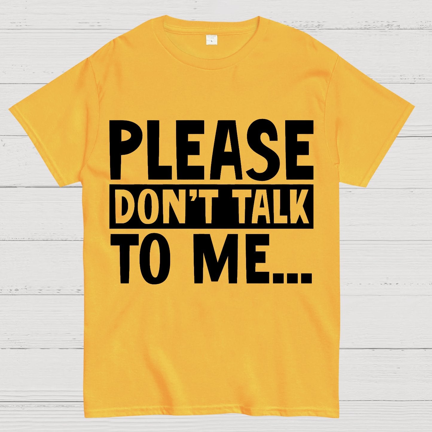 Please Don't Talk To Me Funny Geek T-Shirt