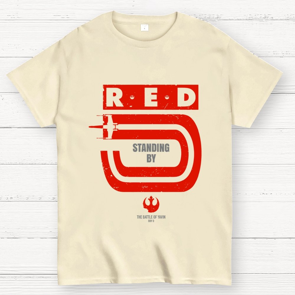 Red 5 Standing By Geek T-Shirt