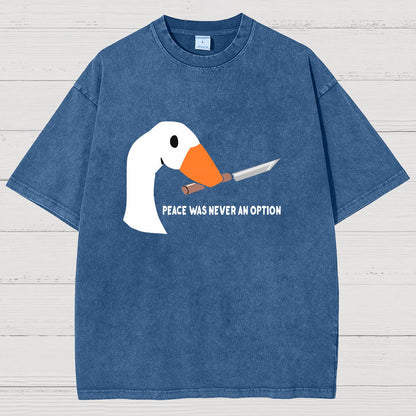 Peace Was Never An Option Vintage Distressed T-shirt