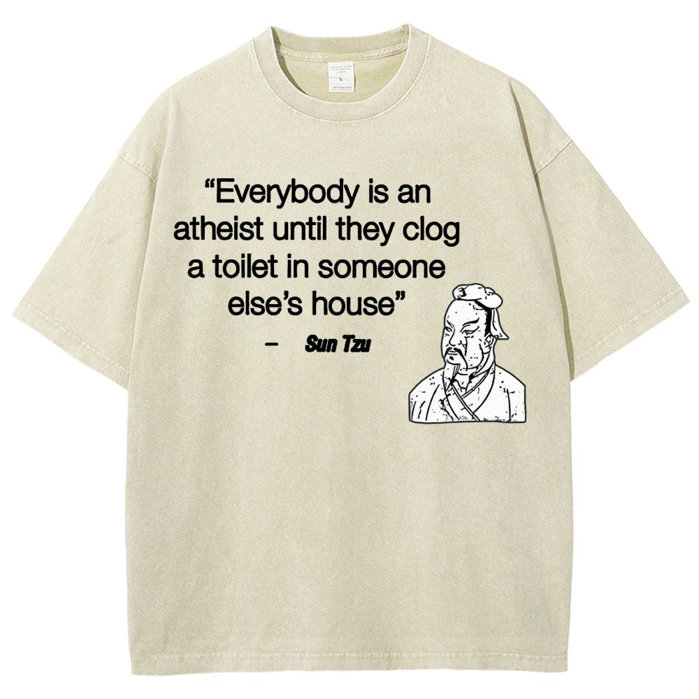 Funny Sun Tzu Saying Vintage Distressed T-shirt