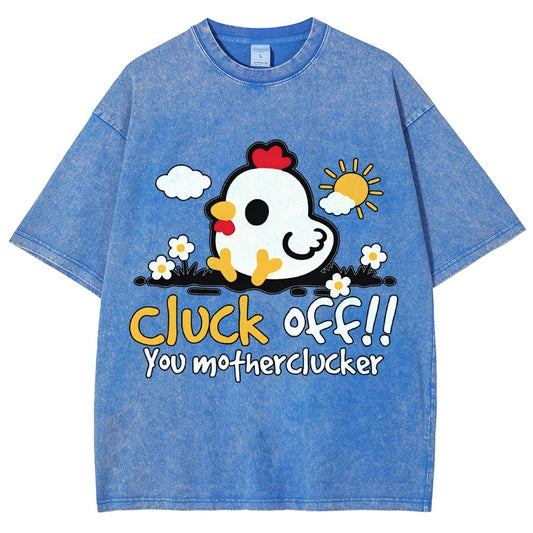 Cluck off Vintage Distressed T-shirt