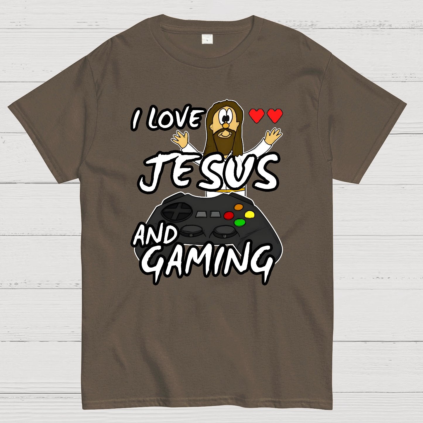 I Love Jesus And Gaming Geek T-Shirt